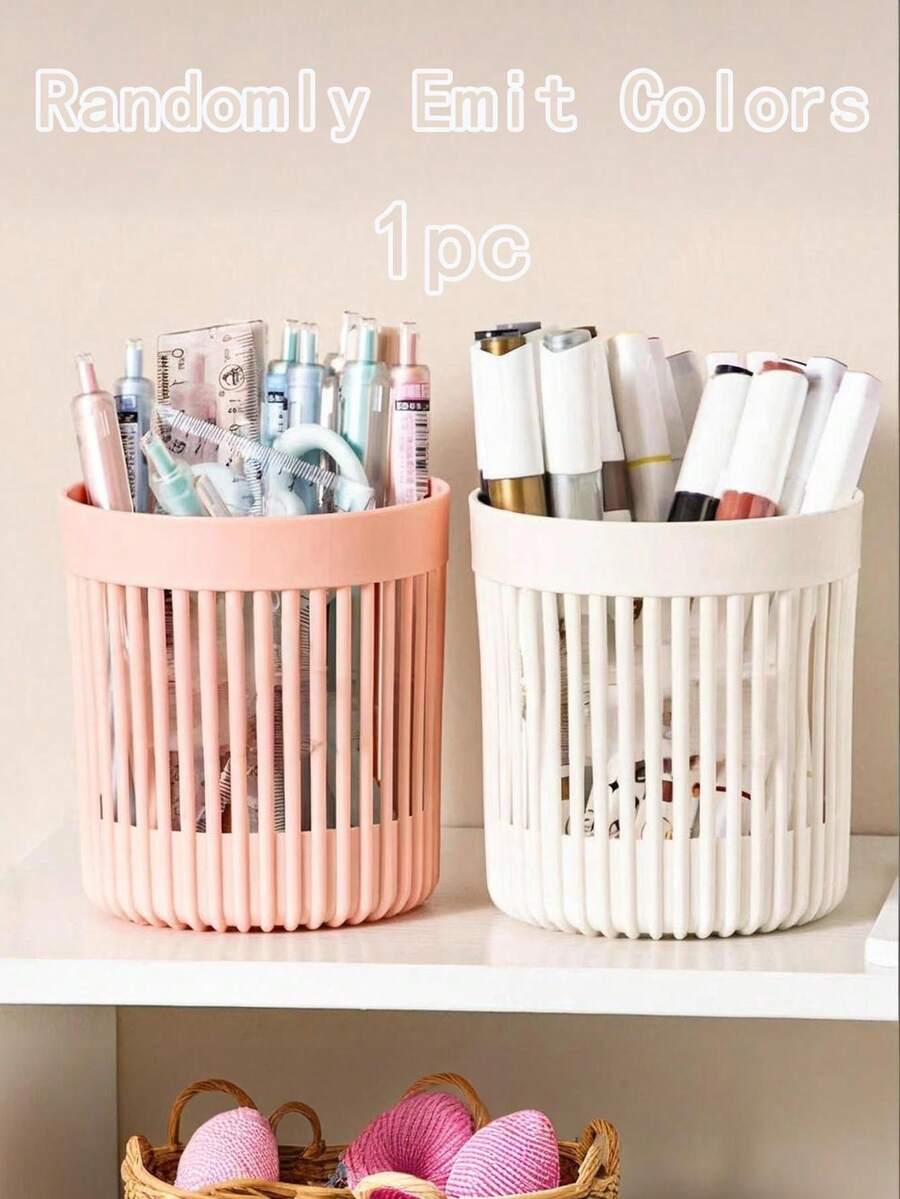 Hộp đựng cọ trang điểm hình miệng xúc xích, hộp đựng đồ dùng văn phòng tối giản, thích hợp cho văn phòng phẩm/học sinh, hộp đựng đồ dùng văn phòng phong cách tối giản cho mùa tựu trường. - Nhiều màu - Xem 1