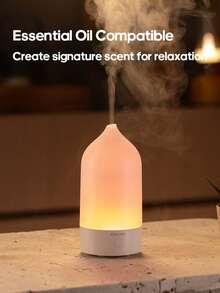 1pc 120ml Mini USB Aroma Diffuser, Compact Portable Ultrasonic Air Humidifier, Lightweight & Colorful, Suitable For Office And Home Use - Multicolor - View 3