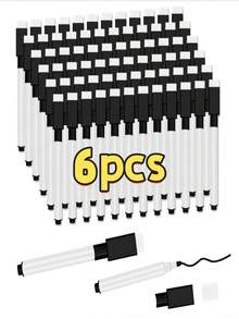 Whiteboard Markers - 1 - 20pcs Magnetic Dry Erase Pens With Eraser Cap - Fine Tip Whiteboard Markers R - Convenient And Fast To Use - Ideal For School And Office (Black), Back To School - Rectangle - View 13