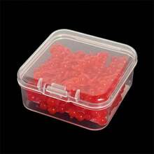 100/200pcs Soft Flexible Fishing Lures With Tail Design, Reusable, Suitable For Bottom Fishing - Red - View 8