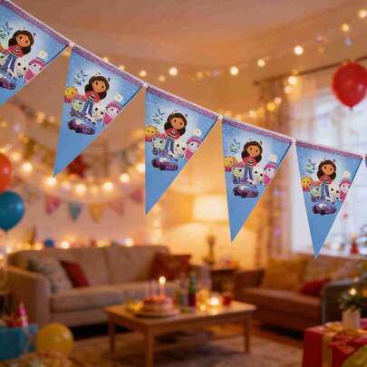 10pcs 2026 Popular American Comic Book Merchandise, Party Decoration Pennant, Cute Black-Faced Little Girl Fun Pennant, Random Style For Friends And Family,New Year's Gift, Valentine's Day Gift, Easter Gift,Stochastic Style