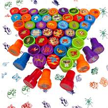 5/10pcs Mixed Stamp Set - Randomly Selected Self-Inking Stamps, Containing 50 Patterns, Suitable For Birthday Party Gifts, Carnival Prizes, School Stamps, Gift Bags, Halloween, Christmas (Zoo, Holiday Stamps) - Multicolor - View 5