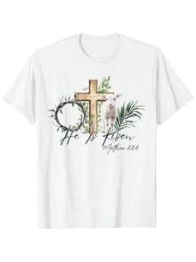 Camiseta estampada% algodón. Esta una camiseta impresa con versículos bíblicos sobre la Pascua, que muestra una oveja y una cruz. una cómoda camiseta de cuello redondo para hombre, ultra suave, transpirable y que absorbe la humedad. Camisetas de anime adecuadas tanto para hombres cómo para mujeres, perfectas para Pascua, camisetas de Pascua y productos de anime Japonés, K-, 67, camisetas de niño, camisas para niño, ropa de niña, blusas de niña, playeras de hombre, camisas de hombre, blusas para mujer, camisetas de mujer - Blanco - Ver 8