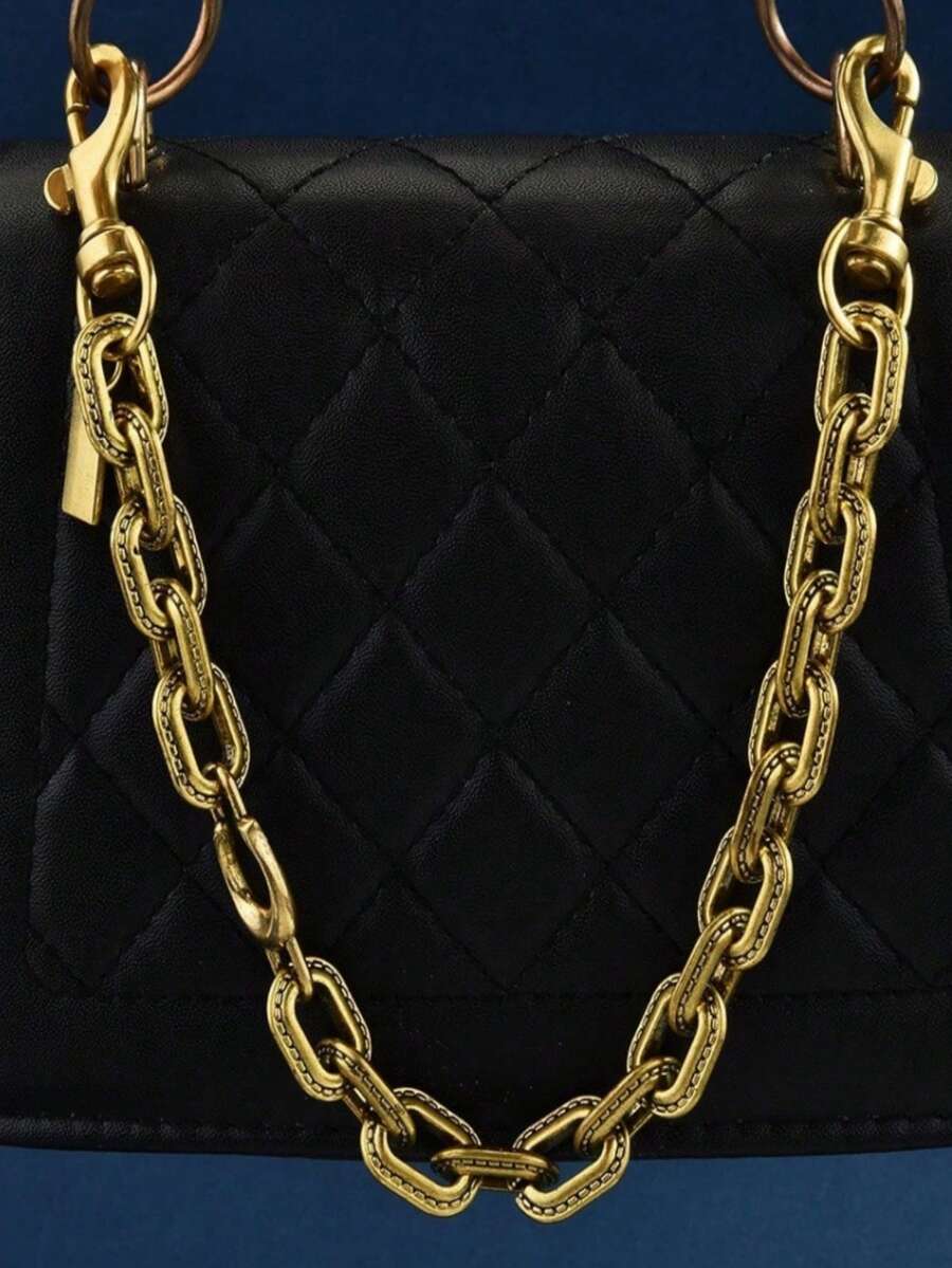 Fashion Metal One Shoulder Crossbody Bag With Chain Pendant, Small Square Women's Bag, Bag Charm, Purse Charms For Handbag, Bag Accessories, Bag Chain, Purse Extender, Key Chains Accessories For Purses - 彩色 - 查看 1