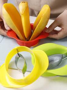 Grip Mango Slicer - Creative Kitchen Gadget For Perfect Cutting, Durable Plastic Mango Cutter With Multiple Color Options, Ideal For Peeling And Pitting, Fruit Slicer - View 3
