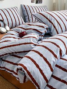 Bộ 3 món ga trải giường bằng polyester in họa tiết hoa cổ điển, phù hợp cho phòng ngủ tập thể nam/nữ, có khóa kéo, dùng được cả bốn mùa, mềm mại và thoáng khí, phù hợp với giường ký túc xá, giường đơn, giường đôi, giường cỡ lớn, có thể giặt máy (1 vỏ chăn, 2 vỏ gối, không kèm ruột chăn) - Nhiều màu - Xem 8