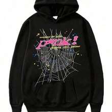 Women's Hooded Sweatshirt Spider Print Zipper Hoodie, Casual Long Sleeve Hoodie Coat Y2K Spider Print Hoodie, Long Sleeve, Loose Style, Material, Zipper Design, Gothic Harajuku Style, Autumn And Winter Fashion, Let Comfortable Soft Cotton TopDaily Outfits Men And WomenComfy & Cozy - 黑色 - 查看 7