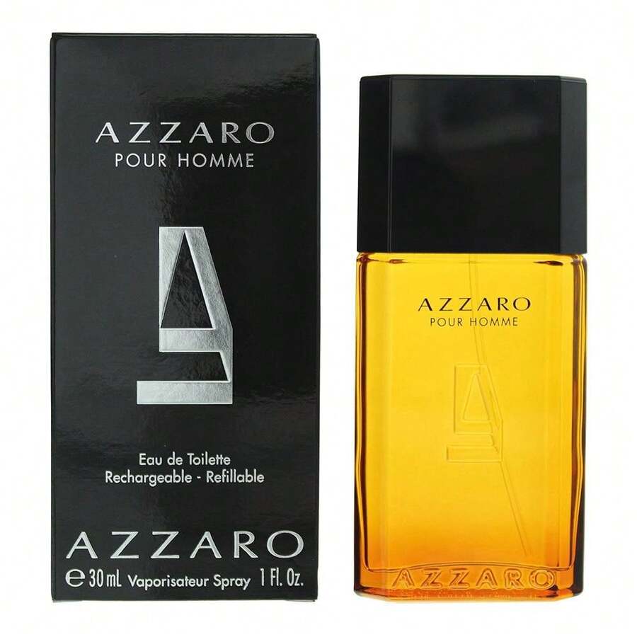 Azzaro Pour Homme Refillable Mens EDT 30ml With Free Fragrance Gift - Woody & Earthy - View 1