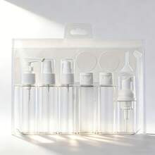 11pcs Travel Bottle Set, 60ml Refillable Soft Plastic Lotion Shampoo Containers With Squeeze Tubes - Multicolor - View 4