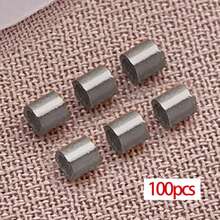 100pcs 304 Stainless Steel Tube Spacer Beads Jewelry Crimps Beads Hollow Tube, Loose Beads For DIY Bracelet, Necklace Jewelry Making - Multicolor - View 10