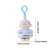 Miniso Encanto de peluche de la serie de diarios del mar de Snoopy Franklin/Charlie, material suave, ideal para decorar mochilas y llaves (1 pieza) - Multicolor - Ver 8