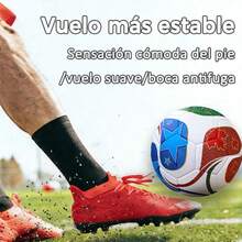 Bol de fútbol resistente y de alta elasticidad, especial para partidos de entrenamiento juvenil - Multicolor - Ver 8