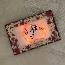 DIY Rose Burning Greeting Card Envelope Surprise Flame Box Ceremony Blessing Card Material Pack, Excluding Matches - Multicolor - View 2
