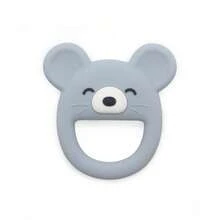 Mouse-Shaped Teething Toy, Infant Chewing Toy, Baby Silicone Grab Toy - Multicolor - View 10
