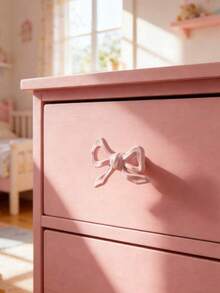 5pcs+ Set Includes Wrench, Pink Bow Decor Knobs For Bedroom, Vanity, Wardrobe, Decorative Bow Pull Handles With Screws, Suitable For Bathroom Or Entryway Storage, Towel Rack, Small Gifts - Multicolor - View 8