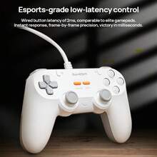 GAMESIR El controlador de juegos con cable T3 Lite presenta conexión por cable, respuesta instantánea, conexión estable, control de baja latencia, cambio inteligente entre múltiples modos, conectividad multiplataforma perfecta, conexión USB y soporte para PC/Steam/Switch/Android/iOS. - Ver 2