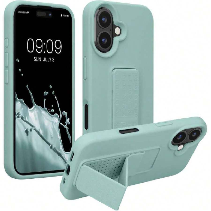 Compatible Case For Apple 16 - Mobile Phone Case With Stand And Finger Grip Mint, 41876143 - 淡紫色 - 查看 1