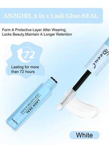 5/3/2/1pc Bond And Seal, Bond 5ml And Seal 5ml, Lash Glue Strong Hold Lash Cluster Glue 2 In 1 Lash Bond And Seal Waterproof Long Lasting Cluster Lash Glue, Can Be Worn Comfortably All Day, Lash Cluster Glue Suitable For Convenient And Quick Eyelash Makeup Design At Home - 黑色 - 查看 4