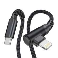 BinBoom Cáp sạc nhanh USB C sang Lightning, đạt chứng nhận MFi, thiết kế dẹt 90° bằng nylon, công suất 27W, tương thích với iPhone 14/13/12/11/X - Dùng hàng ngày và khi đi du lịch. Tương thích với 14 Pro Max, 14 Pro, 14 Plus, 13 Pro Max, 13 Pro, 13, 12 Pro, 12, 11, XS, XR, 8 Plus, 8, 7, 6, 5, SE và các bộ sạc khác. - Nhiều màu 1 - Xem 17