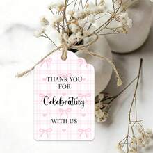 Etiquetas colgantes personalizadas, etiquetas personalizadas, etiquetas colgantes de regalo personalizadas, recuerdos y etiquetas de regalo para fiestas navideñas personalizadas, tarjetas personalizadas, etiquetas de ropa personalizables, etiquetas de regalo, etiquetas para obsequios de invitados a la boda, regalos personalizados - Etiqueta colgante con forma de onda - Ver 4