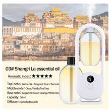Home Premium Aroma Diffuser, Wall-Mounted USB Automatic Fragrance Diffuser, Hotel Bedroom Quiet Aroma Diffuser, Toilet Deodorizer Aroma Diffuser, Electric Air Purifier, Rechargeable, With Color Atmosphere Light - White - View 27