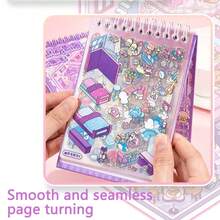 30-Page Mini Scene Sticker Collection Album, 20pcs Decorative Stickers + 10pcs Scene Cards, PET DIY Stickers Suitable For Diary And Photo Album - one-size - View 5