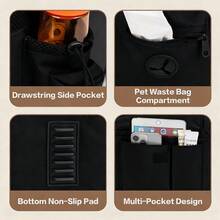 TONSSIDA Expandable Pet Backpack With Breathable Mesh, Foldable Cat Dog Carrier With Extra Large Space, Travel Pet Backpack For Small To Medium Pets - Black - View 5