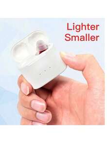 助听器，无线声音放大器 ITE 迷你隐形助听器，适用于老年人和听力障碍人士 - 彩色 - 查看 6