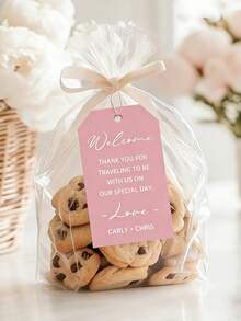 Personalized Thank You Gift Tags - Custom Text Wedding Welcome Bag Tags, Bridal Shower & Party Favors.Custom Wedding Favor Tags - Personalized Welcome Bag Labels For Guests, Bridal Party & Special Day Gifts. - Multicolor - View 2