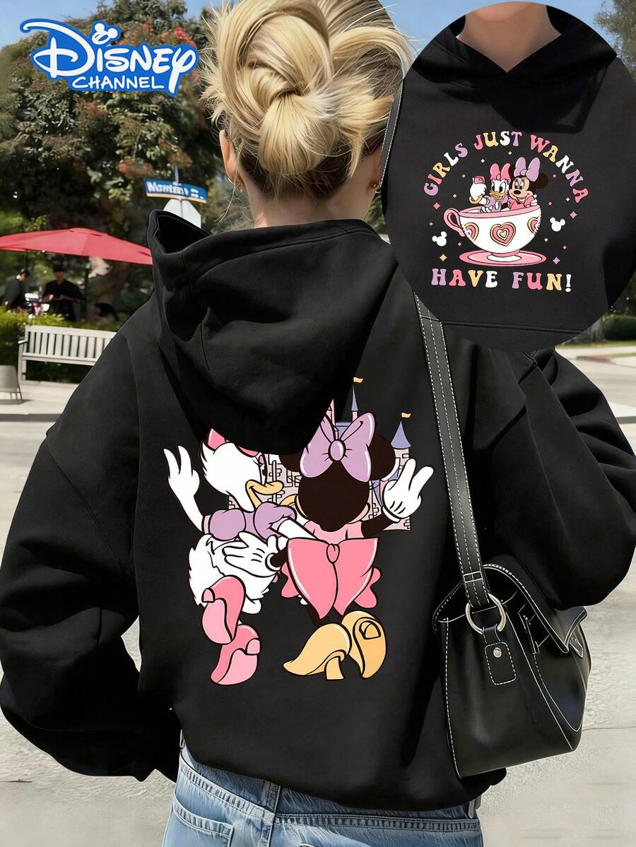 Disney Women Sweatshirts & Hoodies - Black - View 1