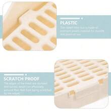 Pet Rabbit Litter Box, Anti-Splash Urine Tray For Ferret, Guinea Pig, Rabbit, Hedgehog, Wire/Plastic Bottom Square Potty Toilet Supplies - C-White - View 7