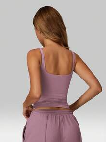 Áo tank top thể thao không tay MFVIM dành cho nữ, thiết kế hở lưng hình chữ U, thoáng khí và thoải mái, phù hợp cho mặc hàng ngày, chạy bộ ngoài trời, đạp xe, Pilates, Yoga, tập gym. - Màu Lilac Tím - Xem 10