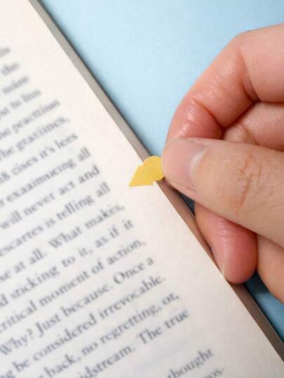 60pcs Writable & Sticky Reading Index Tabs, Book Page Markers, Learning & Office Supplies, Book Label Stickers