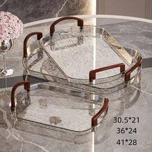 1pc Oval Pet Treat Fruit Platter, Suitable For Home Kitchen Fruit Platters, Restaurant Tables, And Ramadan Use - Grey - View 14