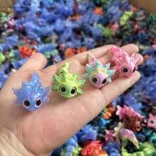 3pcs/5pcs/10PCS/20pcs - Colorful Small Salamanders, Realistic Eyes With Jointed Hinges, Freely Poseable, Desktop Decor, Decorative Items, Perfect For Party Favors, Classroom Prizes, Party Gift Bag Fillers. Suitable For Birthday Gift Bags, Party Fillers, Classroom Rewards And Carnival Prizes (Random Eye Color, Random Eye Style) - Multicolor - View 11