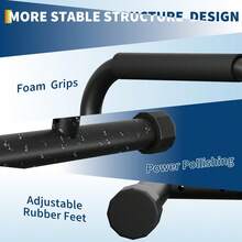 WARMTOBABY Adjustable Dip Bars 440lb Heavy Duty Dip Station For Home Gym Stable Calisthenics Bars 32 To 36 Inch Height Portable Dip Stand Upper Body Workout - Black - View 5