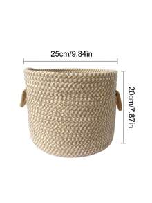 1 chiếc giỏ đan kiểu Bohemian, giỏ đựng đồ chơi thú cưng, giỏ đựng đồ để bàn cho lối vào, phòng tắm, phòng ngủ, đựng đồ trang điểm, đồ linh tinh, đồ chơi, quần áo. - Nhiều màu - Xem 2