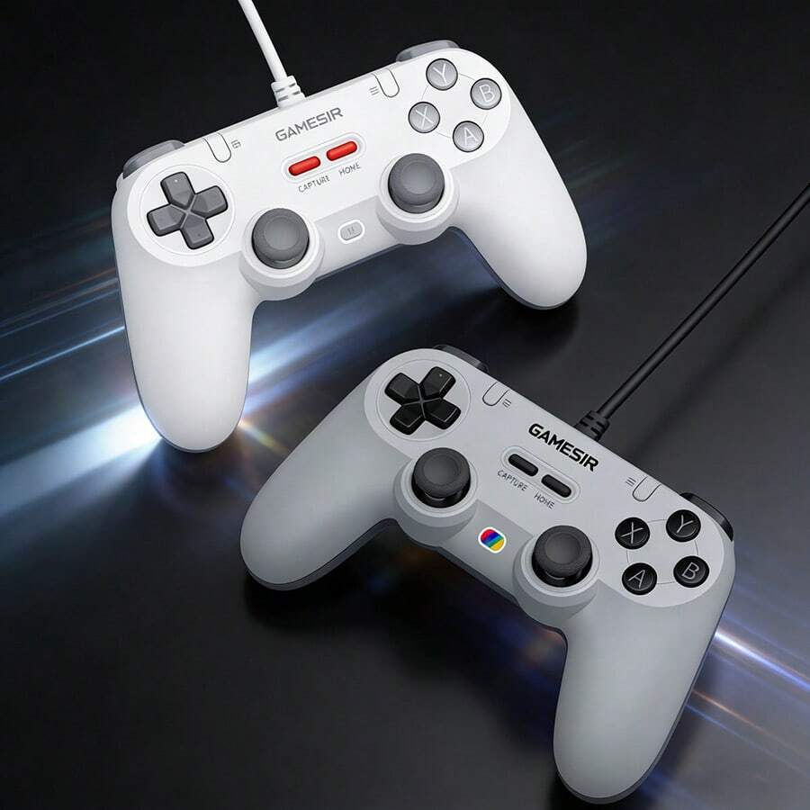 GAMESIR El controlador de juegos con cable T3 Lite presenta conexión por cable, respuesta instantánea, conexión estable, control de baja latencia, cambio inteligente entre múltiples modos, conectividad multiplataforma perfecta, conexión USB y soporte para PC/Steam/Switch/Android/iOS. - Ver 1