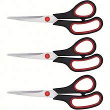 1/2/3pcs 8.4 Inch Multi-Purpose Scissors, 2.5mm Ultra Sharp Blade, Comfortable Grip, Heavy Duty Stainless Steel Scissors, Right/Left Handed Universal - Multicolor - View 11