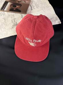 鸽子刺绣平沿棒球帽，男女通用复古软顶遮阳帽 - A - 查看 8