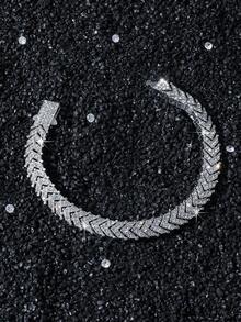 Earrings Jewelry St Patricks Day Women Easter1pc Men's Hip Hop Fully Rhinestoned Fish Tail Chained Bracelet, Personalized Daily Wear, Boyfriend Giftjewelry Women Necklaces For Women Gold Rings - 風格 a - 查看 6