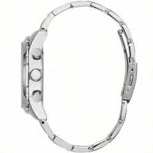 Guess 3-Needle Quartz Stainless Steel Men's Watch, Stainless Steel Case/Scratch-Resistant Glass Crystal Display W0193G2 - Silver - View 5