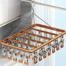 Giá phơi đồ đa năng 44 kẹp, thích hợp cho ban công, có thể dùng để treo đồ lót, quần và các vật dụng khác. - Nhiều màu - Xem 3