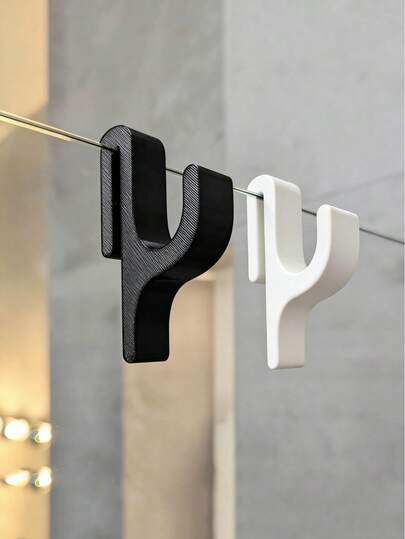 3个/2个/1个无框玻璃门浴室挂钩，适用于8毫米或更薄的无框玻璃门，可用于悬挂浴袍、睡衣、毛巾、衣物和浴室用品，无需钻孔即可轻松安装。