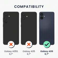 Case Compatible With Samsung Galaxy A06 - With Raised Edges - Suitable For Wireless Charging - Matte Oil, 41808661 - 淺灰紫 - 查看 2
