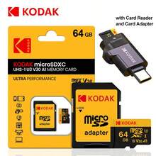 Kartu Memori KODAK dengan Pembaca Kartu, Kapasitas Penyimpanan 128GB, Kartu Flash 32GB, Kartu MicroSD 64GB, Micro SD Kelas 10 256GB - View 3