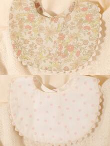 1pc Baby Bib Decoration, Cute Accessory For Newborn Girls, Baby Gift - Multicolor - View 7