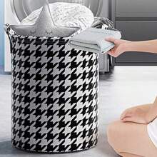 Giỏ đựng quần áo bẩn gấp gọn dung tích lớn có tay cầm, giỏ đựng quần áo bẩn có thể gập lại dùng cho phòng ngủ, phòng tắm, giỏ đựng đồ tiết kiệm không gian. - Nhiều màu - Xem 9