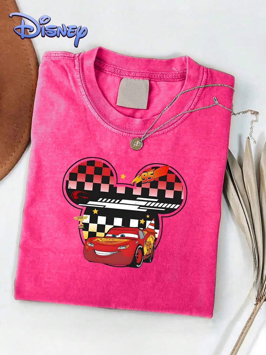 Disney T-shirts pour hommes - Rose vif - Voir 1