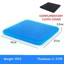 Gel Seat Cushion Summer Breathable Honeycomb Design For Pressure Relief Back Tailbone Pain - Home Office Wheelchair Chair Cars - 760 厚的正方形 - 查看 11